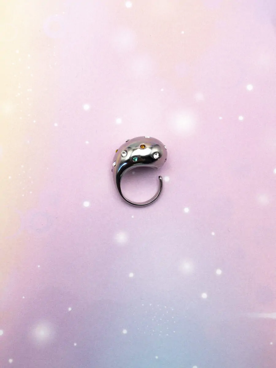 Silver Teardrop Ring